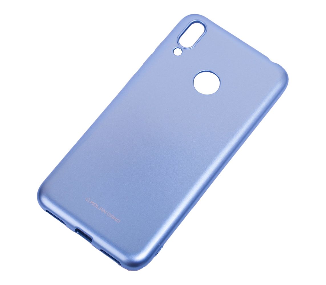 Molan Cano Glossy Jelly Case Huawei Y7 2019 (blue)-1